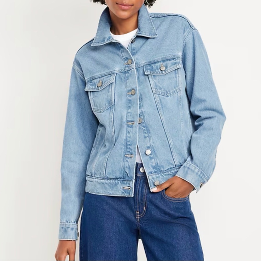 NWT Old Navy Lightwash Denim Jacket, size L